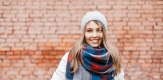 Havas táj -fehér divat Havas táj -fehér divat